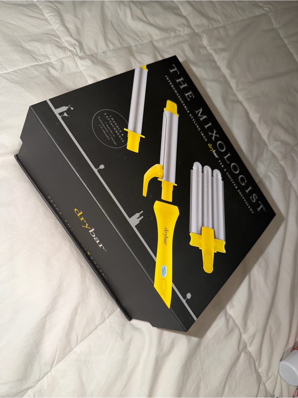 Drybar Yellow Triple-Barrel Waver Styling Iron